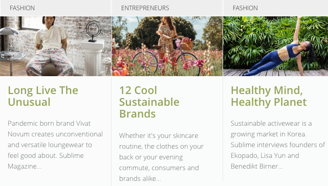 SublimeMagazine's tweet photo. Three Articles Worth Reading This Week
1. Long Live The Unusual by #EmilyBowles
https://t.co/yvKfbOYZKc
2. 12 Cool Sustainable Brands by #DamianSantamaria
https://t.co/SUtVW6R7C1
3. Healthy Mind, Healthy Planet by #SublimeTeam
https://t.co/3k2x2hpvU9 #sublimemagazine https://t.co/L3NTUvWVod