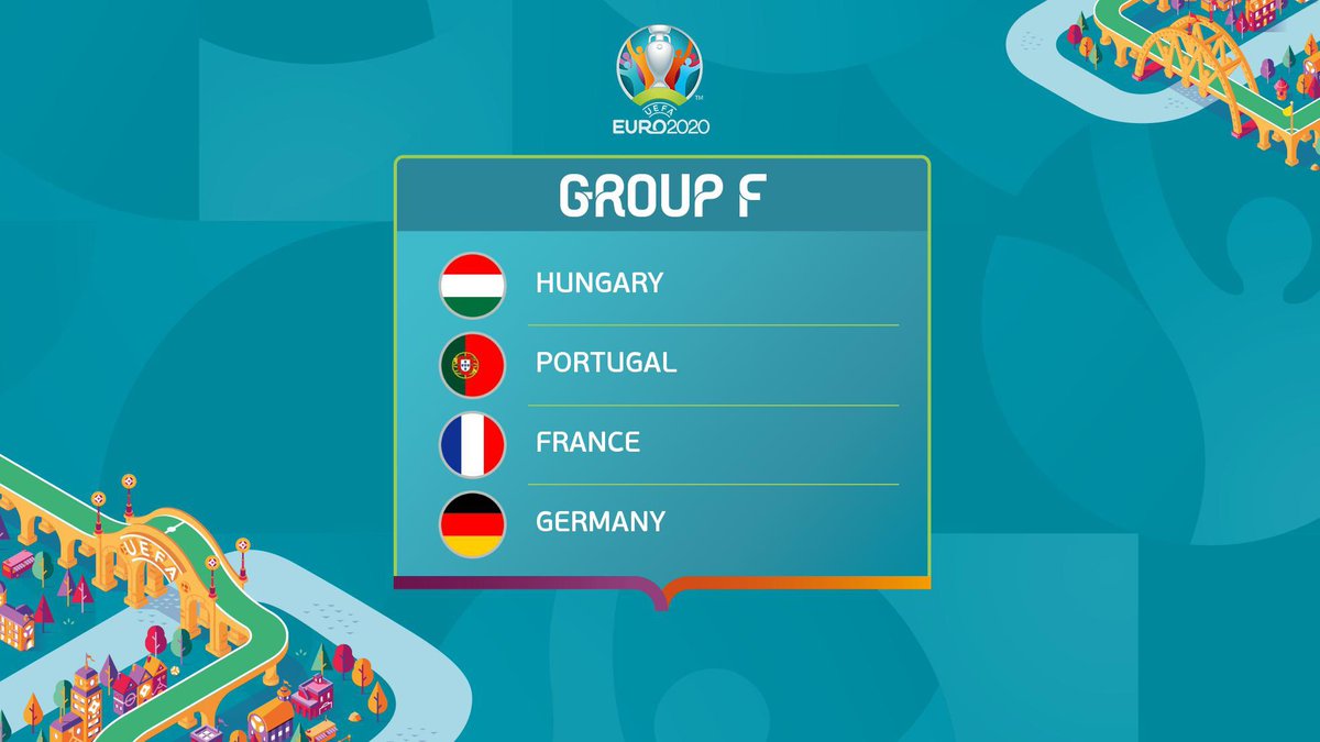 offthewoody_tx's tweet photo. Euro 2020 Update: Group F, which is considered the group of death, openers are today. Three potential winners in this group. Who’s taking it all? #EUROS2020 #germany #france #portugal #Hungary #HungaryPortugal #GermanyFrance https://t.co/Wi1T1XxqJ5