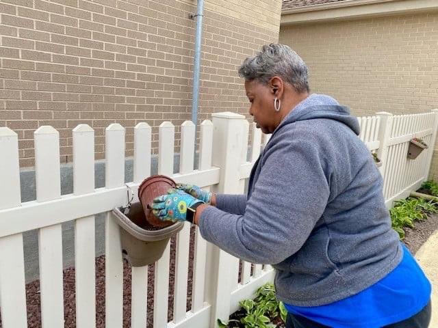 Wor50plus's tweet photo. Last month the 50plus staff honored Laura Madara by planting a tree and redoing the garden she started at the Ocean City 50plus Center. Laura will forever be missed by all those she came across. If your in Ocean City stop by and see Laura's Garden. https://t.co/EQSlVYygIF
