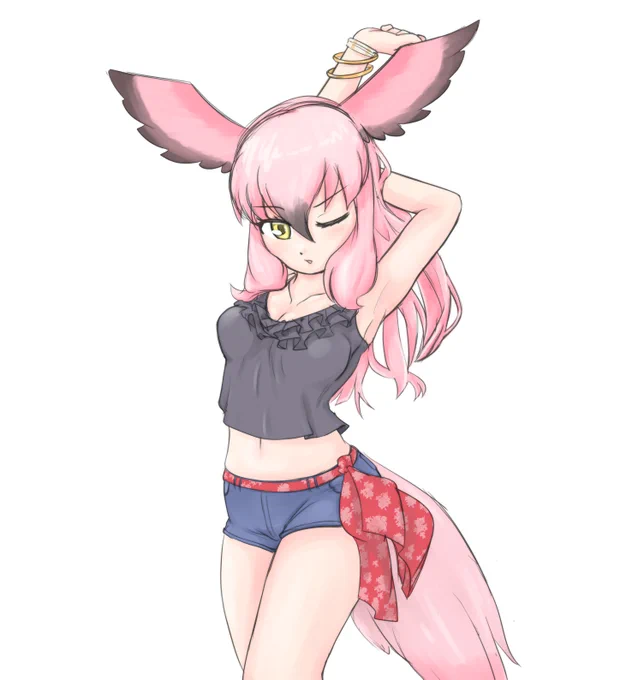 初オオフラミンゴさんラクガキ 