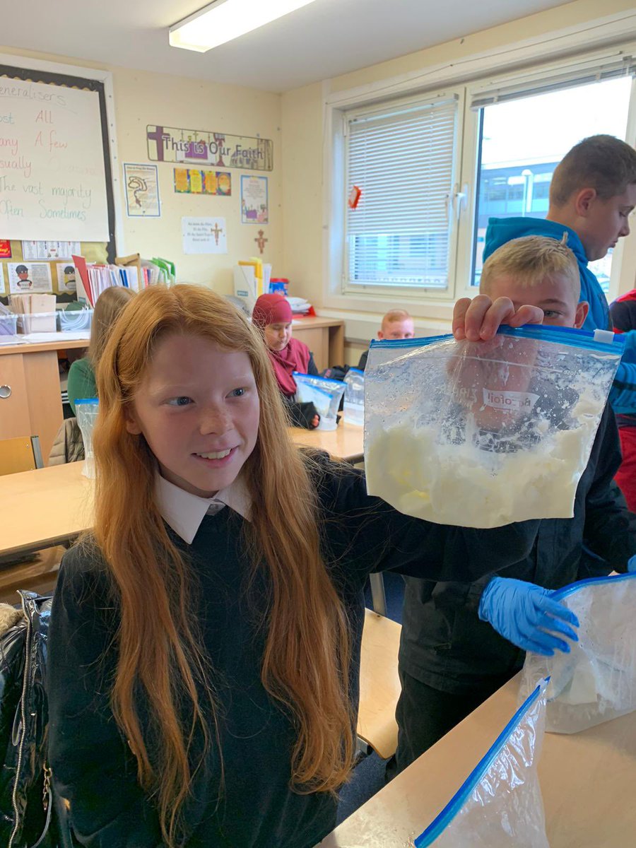 gostconstantine's tweet photo. P7A loved making their own ice cream and eating it at break time 🍦@smartstems @caledoniannews https://t.co/aS1N0TB1pj