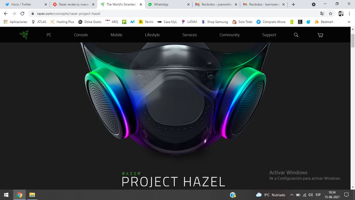 KameHameJuan's tweet image. Esta es la mascarilla que merezco. #ProjectHazel #Razer