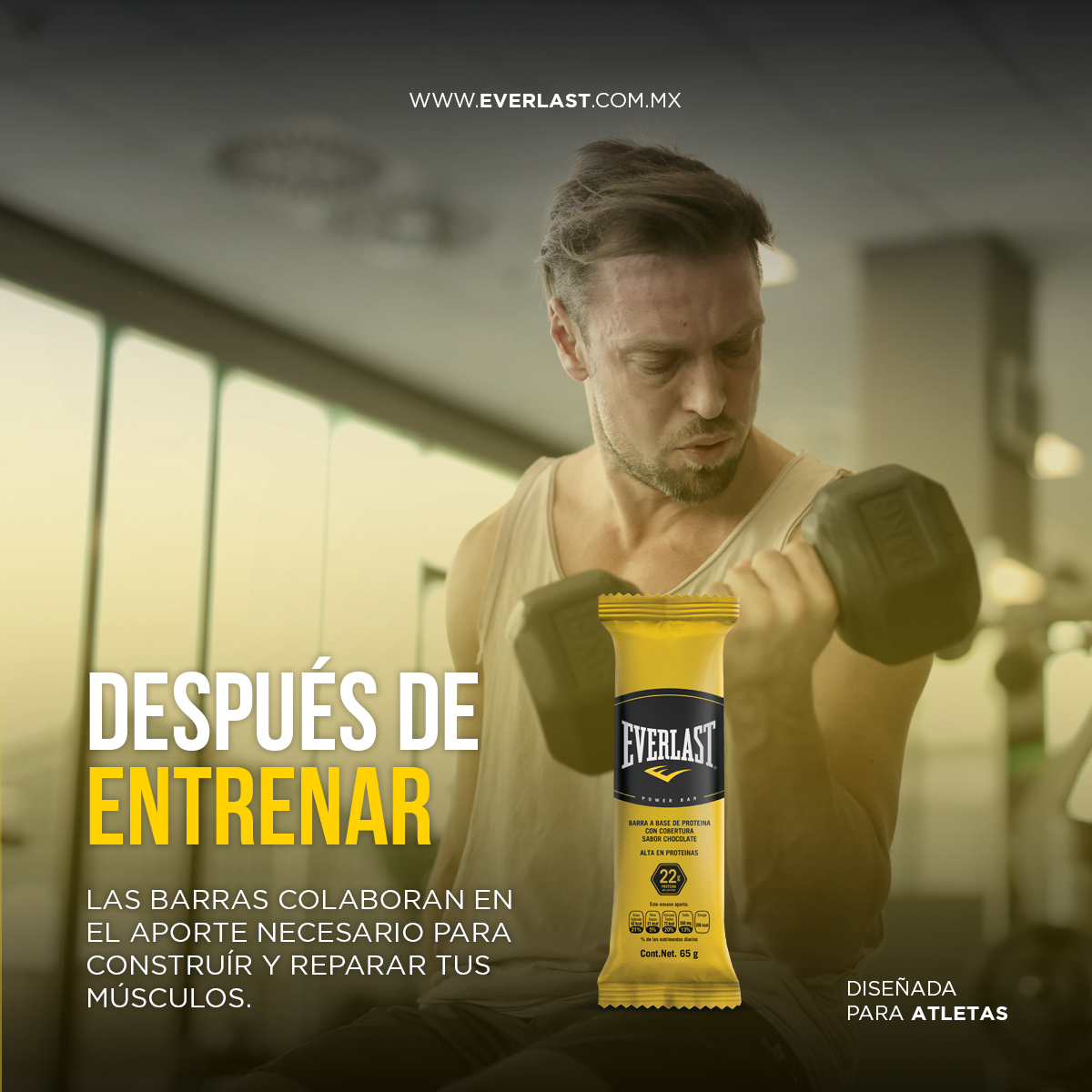 Las barras de proteína de Everlast te ayudan  a construir y reparar tus músculos después de tu entrenamiento deportivo.💪

#Everlast #EverlastMexico #ActitudEverlast #TeamEverlast #Fitness #CombustibleParaAtletas #barrasdeproteina #proteina #musculos