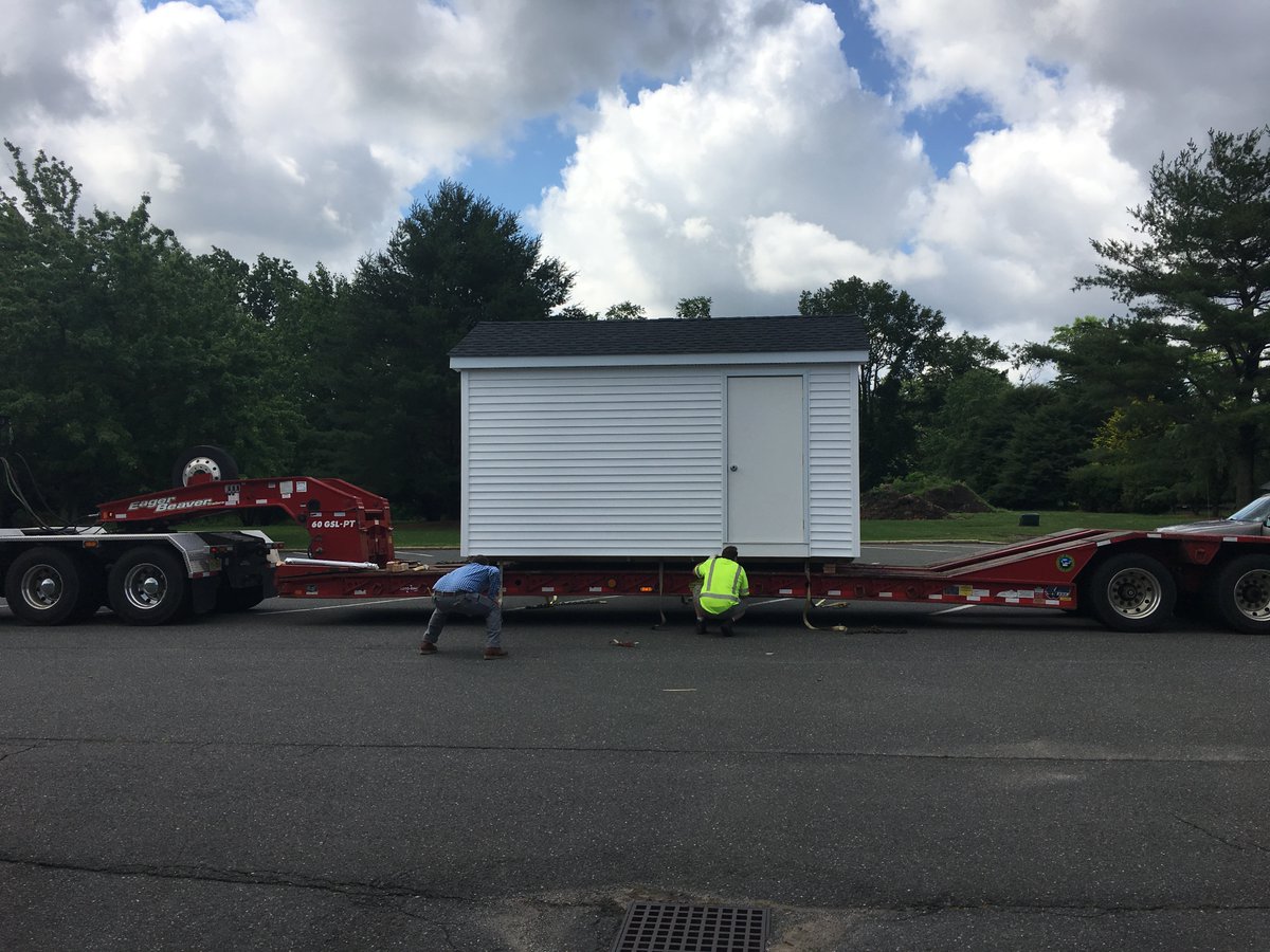 Building Trades completed 2 sheds for the Monmouth County Dept of Public Works! Here is one being transported off the property to its new home. Huge thank you to DPW for also moving a 3rd shed to the Neptune Annex!

Great Job Building Trades students, Mr. Eldridge and Mr. Alvino!