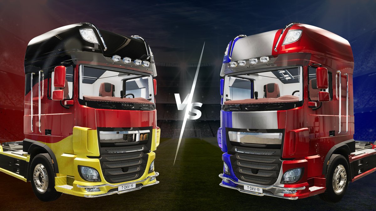 SOEDESCO's tweet image. ⚽ Germany vs. France tonight in #EURO2020! Who do you think is gonna win and which Truck Driver paint jobs DLC do you prefer? 👀🏆 #GER #FRA #GERFRA