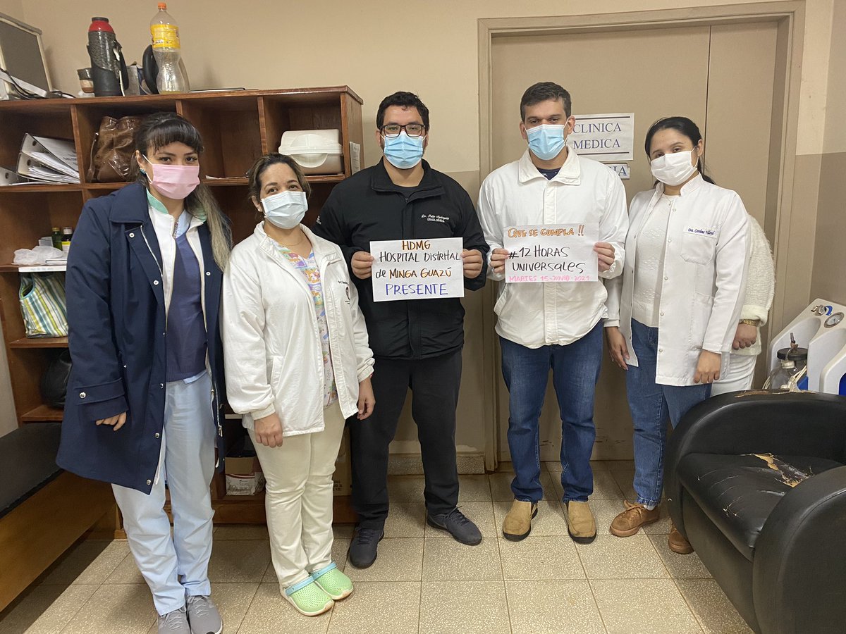 _Maria_Luisa_'s tweet photo. #12HorasUniversales #mspybs #sinamed #Paraguay #medicosparaguayos #MINGAGUAZUPRESENTE @PattIralaC @biaWentzel https://t.co/065rPeDJoA