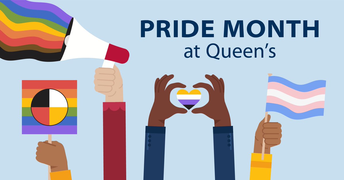 🏳️‍🌈Happy #PrideMonth to the #queensu and #ygk communities! Most years, this week marks in-person <a href="/KingstonPride/">Kingston Pride</a> celebrations—now taking place in September 2021. Until then, join us in recognizing the accomplishments of LGBTQ2+ people across Canada!
