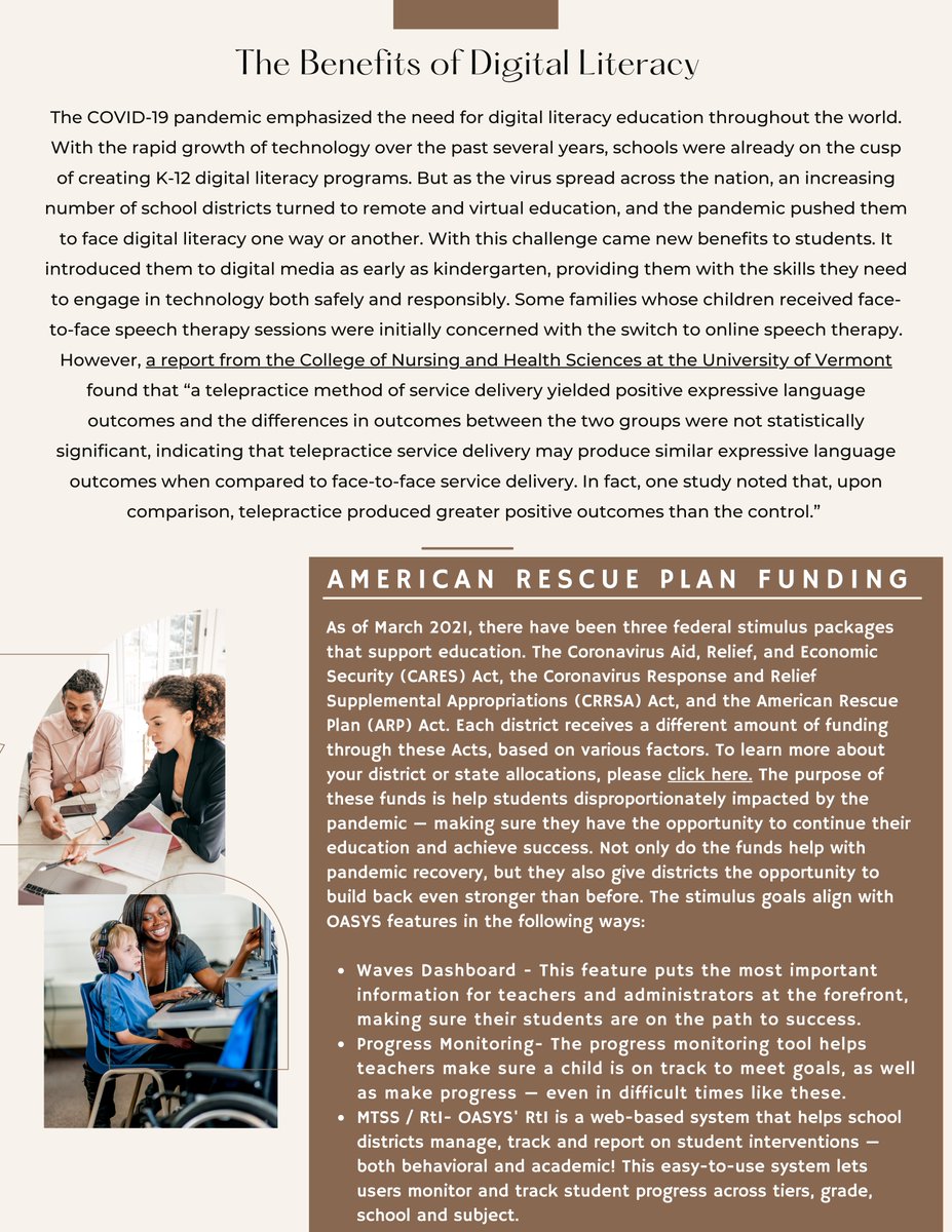 Read all about fall professional development, the benefits of digital literacy, and the American Rescue Plan funding in our June newsletter.

#digital #literacy #professionaldevelopment #Funding