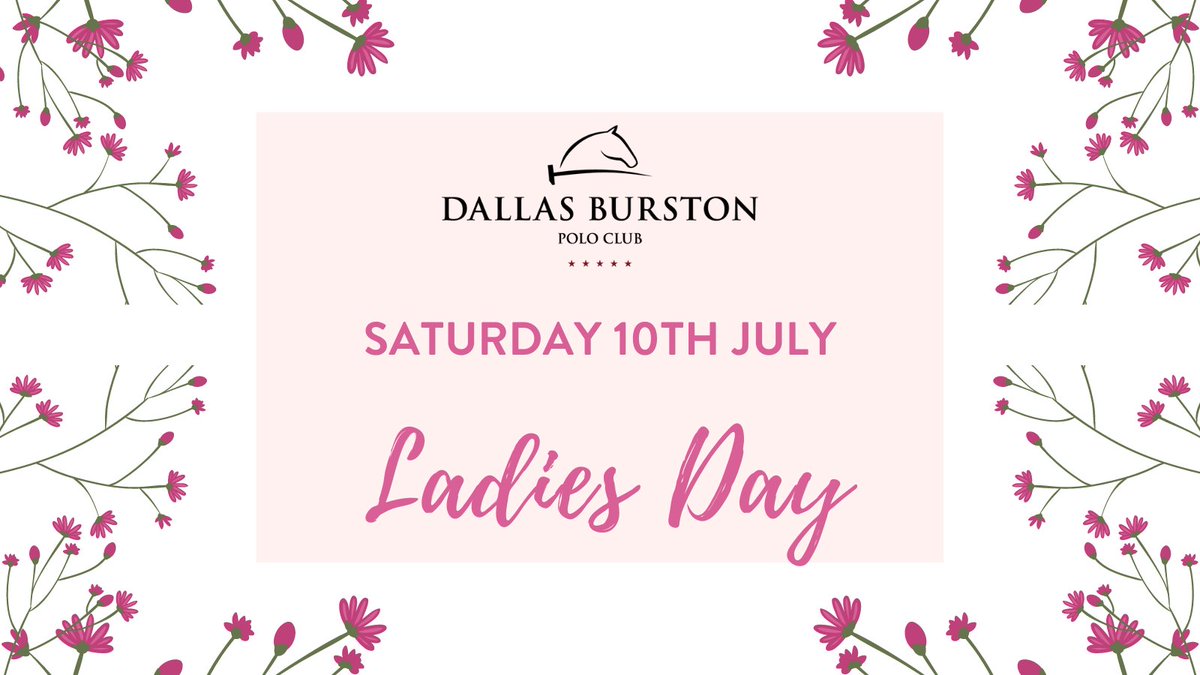 Ladies Day will be going ahead on Saturday 10th July. We may not be able to run the day as we have done in previous years, however, polo will be on throughout the day with the Clubhouse open and spectators welcome!

To find out more please click here - dbpoloclub.com/events/ladies-…