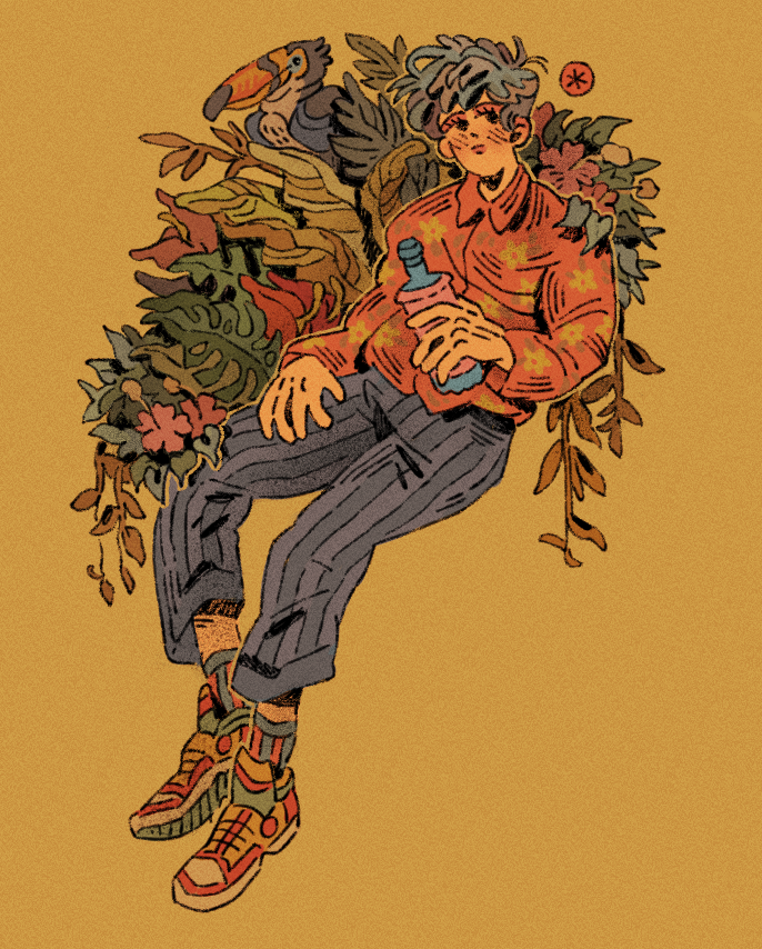 sakrafka's tweet photo. #artpostor #artposter 
I am Farkas aka Boka, I am an nb lesbian from eastern europe trying to survive :,•)
I love drawing weird original content, sapphic themes and sculpting! 🌷🐉🌟 https://t.co/md2LpSifTy