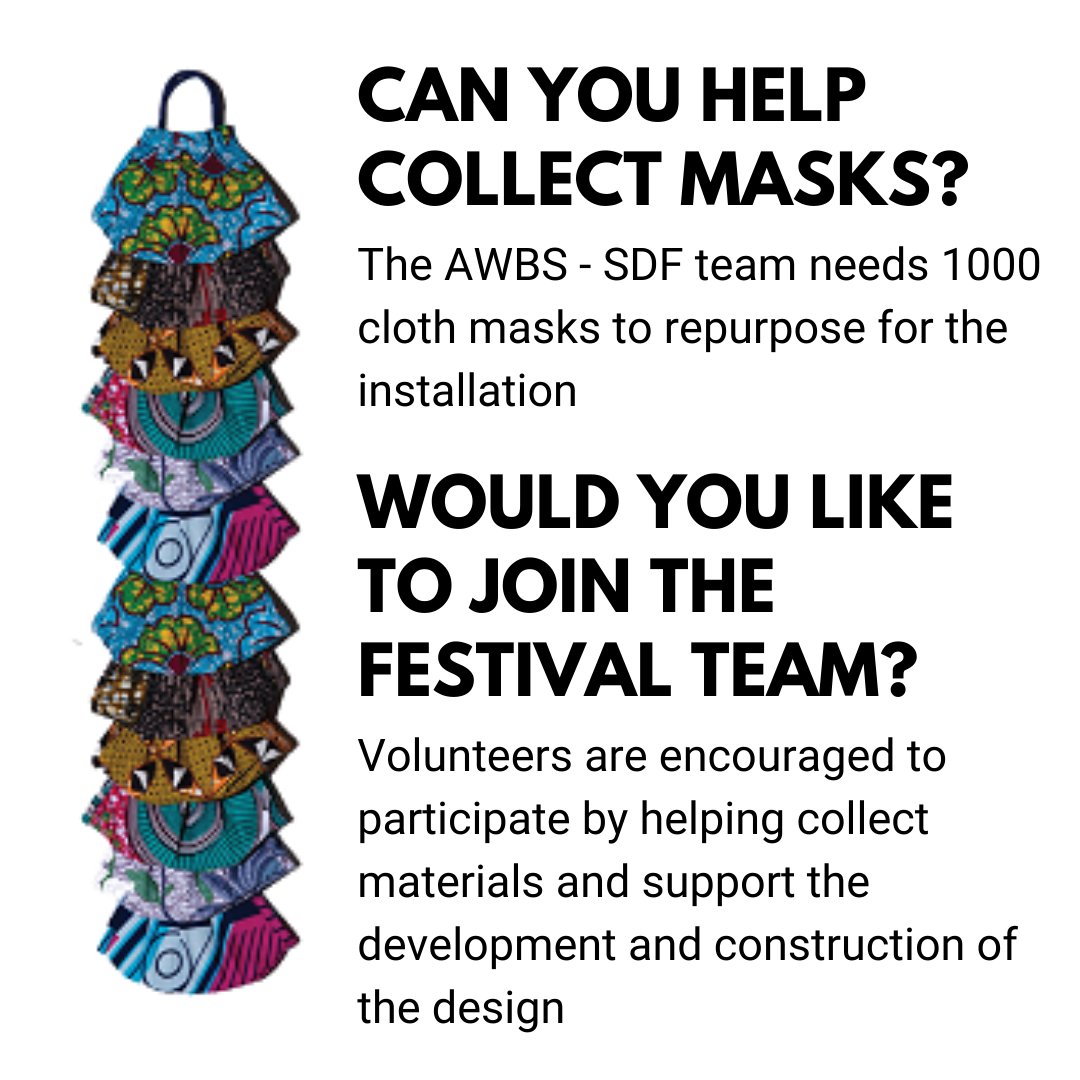 AWBSeattle's tweet image. Ready to ditch your masks? Our Seattle Design Festival team needs masks for the AWBS installation &apos;Communication Unmasked&apos;, a visual representation of the burdens on communication during COVID. Can you collect a few dozen masks? Or want to join the team? forms.gle/DNmuxSrKDjX7qK…