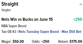 HedgePerfect's tweet image. 🚨🚨#hedgebull alert🚨🚨#WilliamHill in good spirits now, they have another super boost for @BrooklynNets vs @Bucks game. #hedgeperfect #SuperBook