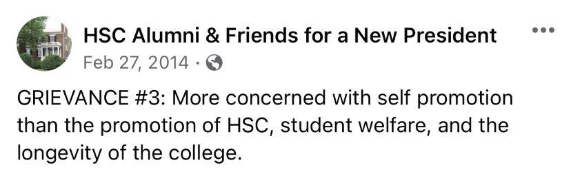 Matt13Mamros's tweet photo. Guess the writing was on the wall about @DrChrisHoward many moons ago #SaveRMUHockey #WeInsteadOfMe https://t.co/ifSk5VGYrC