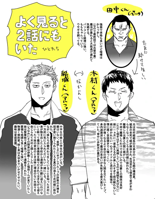 オメガ～の最終話にいたひとたち(と欠席してた田中くん) 