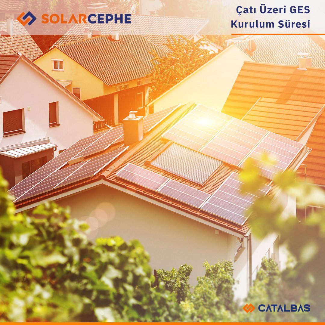 Bizlere sıkça sorulan sorulardan biri de çatı üzeri solar enerji sisteminin kurulumunun ne kadar sürdüğü? Elektrik üretimi için gerekli nitelikleri tespit ettiğimiz, proje çizdiğimiz ve onayladığımız süreçlerden sonra net bir zaman verebiliyoruz.