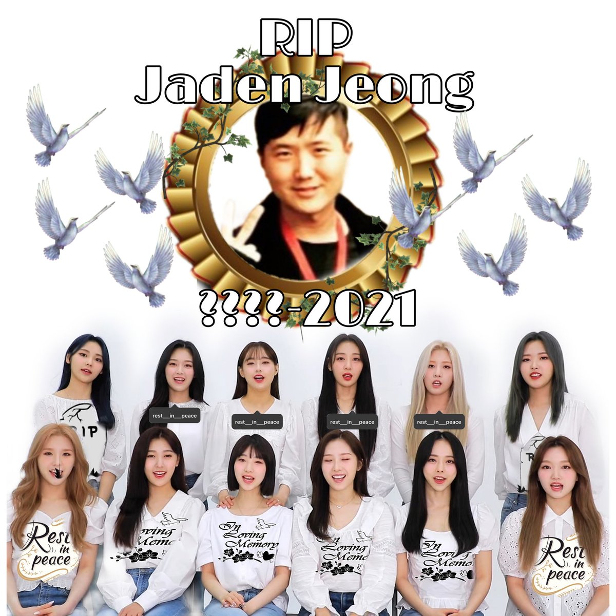 KepLooSmic's tweet photo. Rip Jaden jeong, may your soggy ass rest in peace. 

Love, loona 💕

#LOONA #IDALSO #IDARUISONYEO #STANLOONA #OT12 #&amp;CB #HaSeul
#haseulisback https://t.co/xASwJWzxTb
