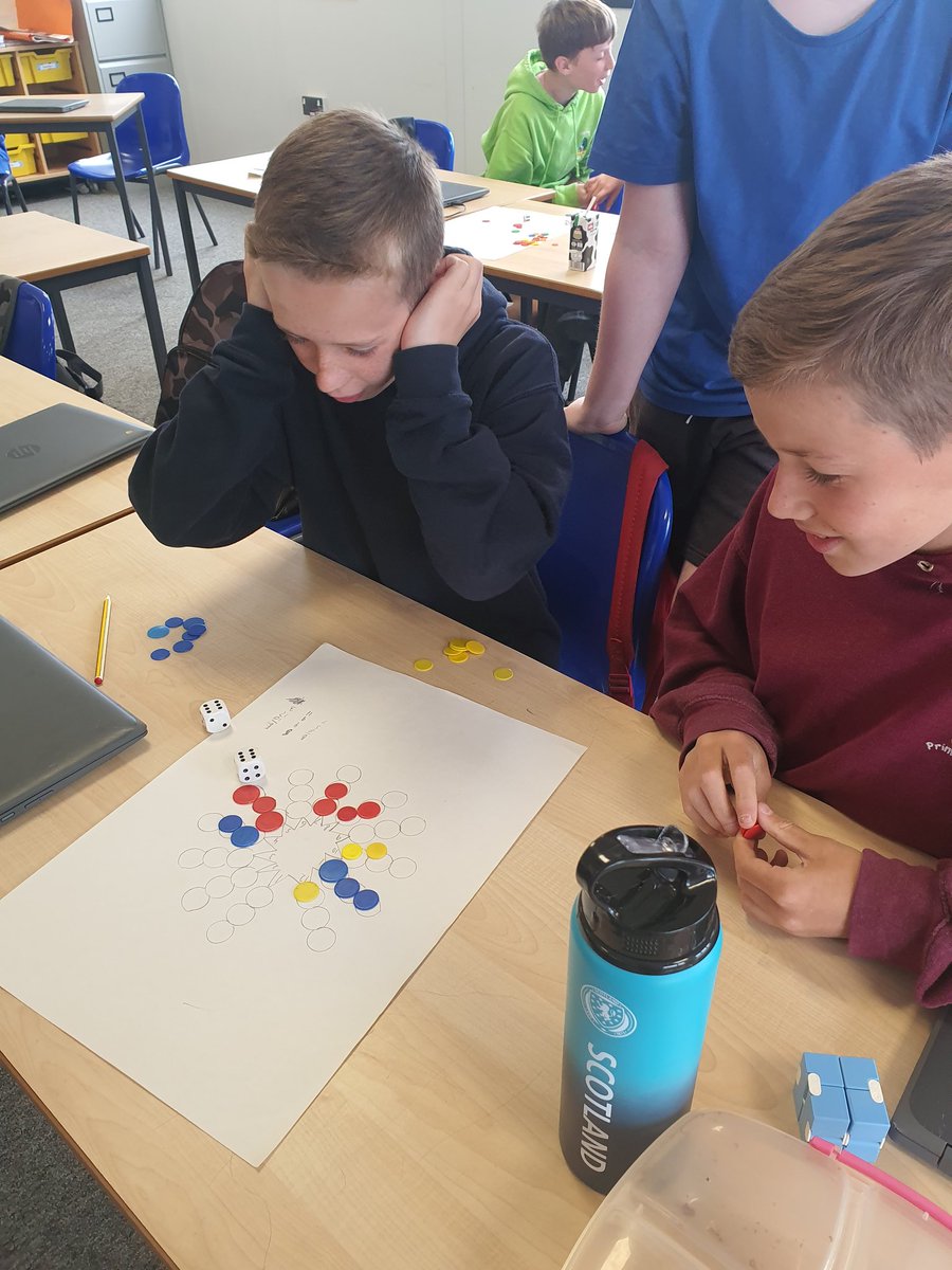 CorrieriMrs's tweet photo. P7 creating and playing games while exploring chance and probability. https://t.co/xf417Daxwi