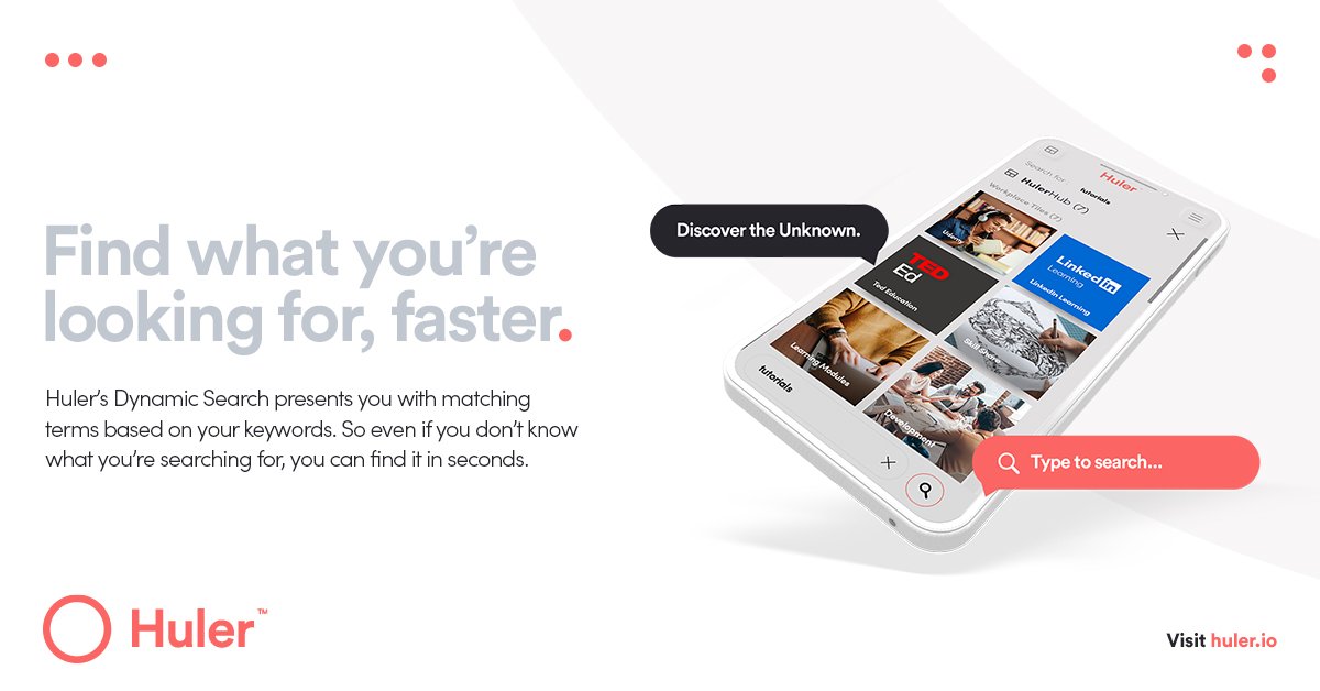 hulersocial's tweet image. What are you searching for? 🤓

Huler&apos;s #DynamicSearch helps you find what you&apos;re after within seconds ⭕ 

Saving you time 
Making #Onboarding easier
Helping your employees discover new tools

Ready to search smarter? hubs.la/H0QhhlB0

#FestivalOfWork