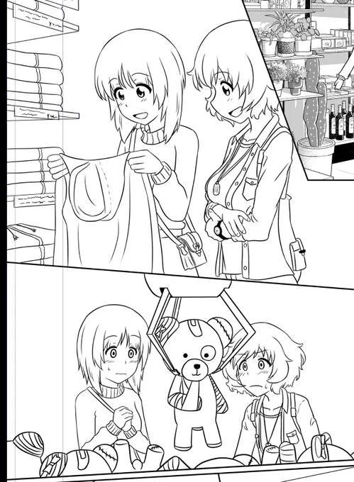 みほゆかまんがwip3 週末には続きを上げられるよ……φ(:3」∠)_ 