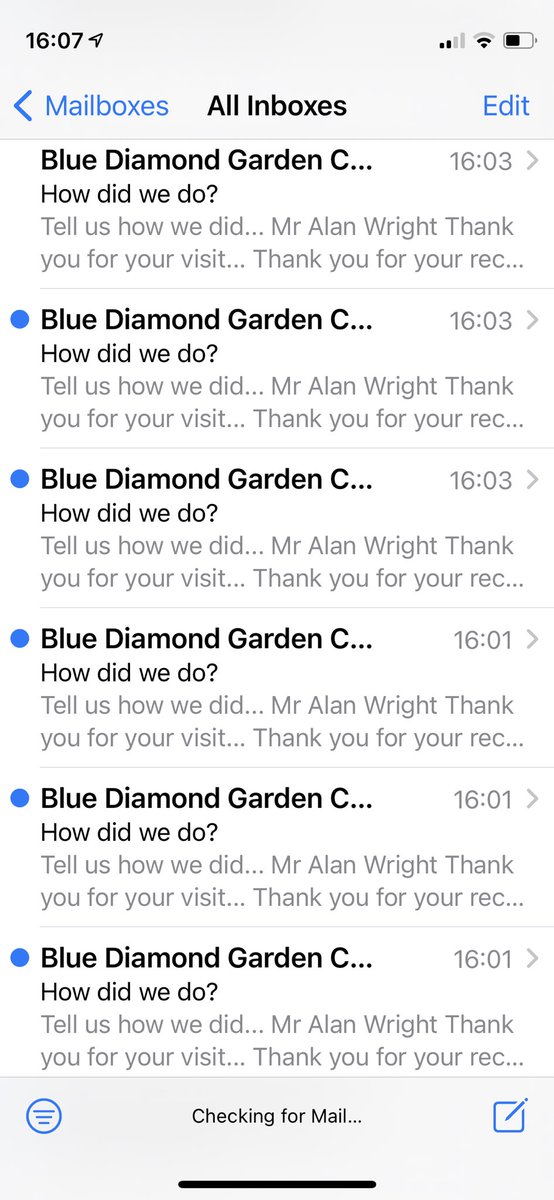 I had a great time, enjoyed a lovely coffee in the sun and bought a lupin, but please stop asking, 17 emails is a bit much <a href="/GardenCentre/">Blue Diamond Garden Centres</a> 😂 📨📨📨📨