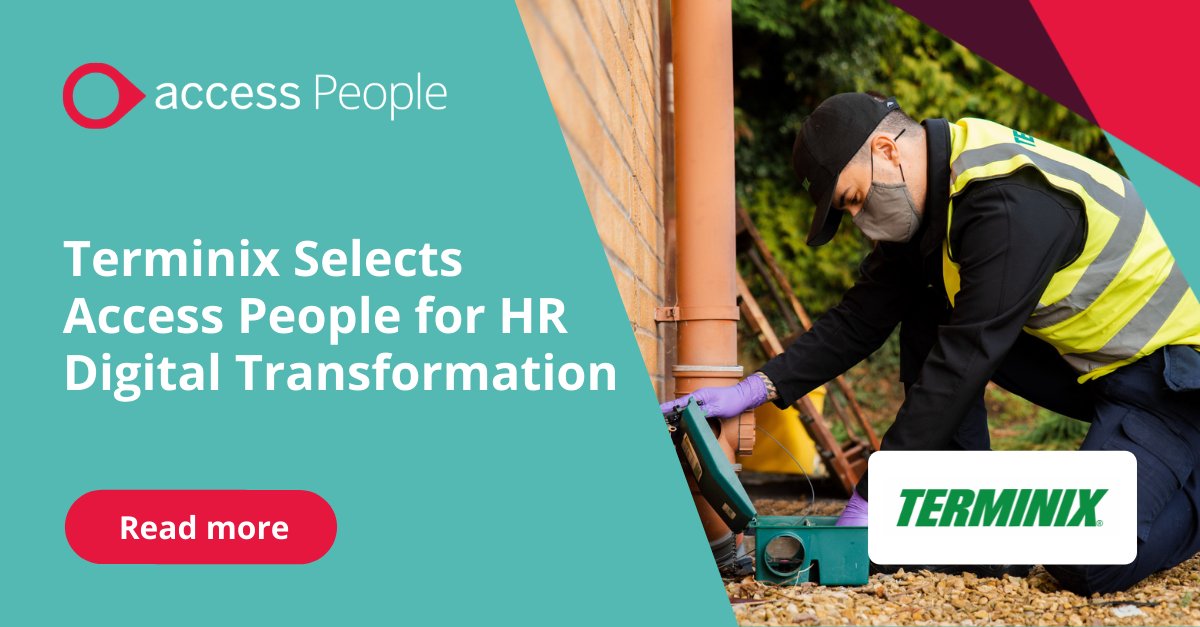 We're delighted to announce @TerminixUK as a new customer with a range of our transformative human capital solutions. Find out how they aim to meet their brand and growth objectives with our HR technologies and wider business solutions 👉 bit.ly/3znct6V 

#AccessPeople