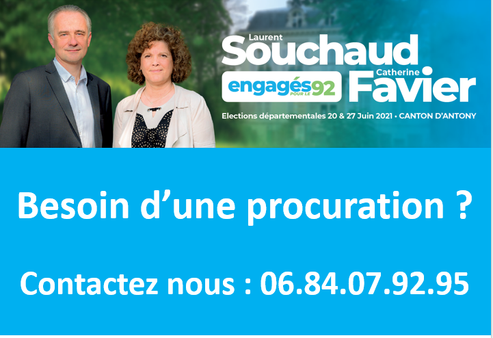 FavierSouchaud's tweet photo. 🗳 PENSEZ À VOS PROCURATIONS !
Si vous êtes absents ou ne pouvez pas vous déplacer pour les élections des 20 et 27 juin, Votez par procuration !

#departementales2021 #antony @engagespourle92 @EnMarcheAntony @AntonyMouvement https://t.co/3dvUq3ctUA