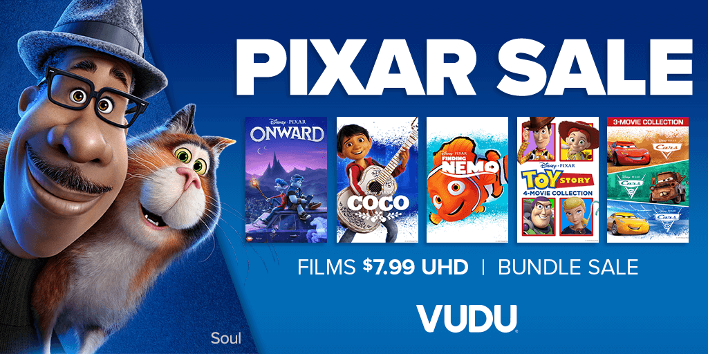 Grab some 🍿 and get ready to binge! Some of your favorite Pixar classics are on sale now! bit.ly/PixarSale