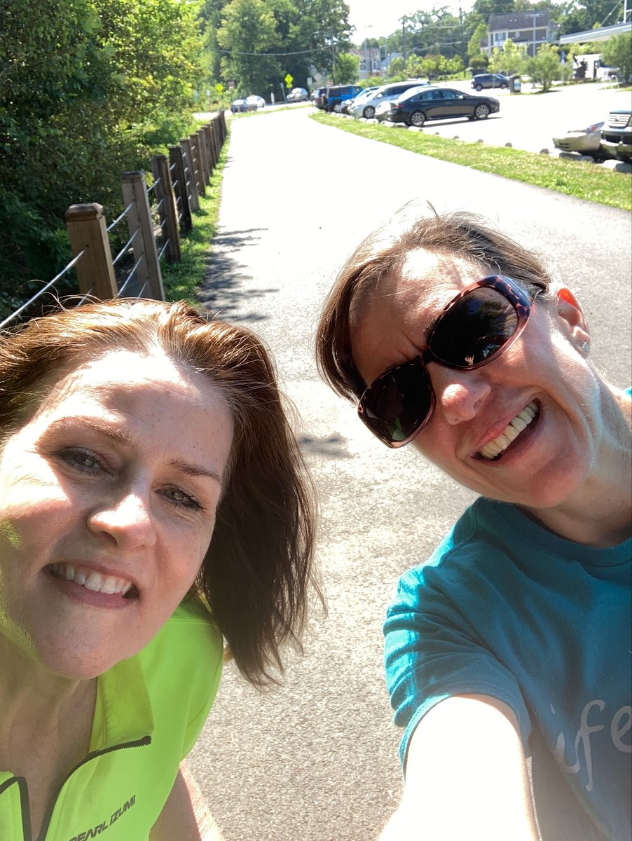 Gorgeous 12.79-mile ride this morning on the W&amp;OD with my biking buddy Allison Klein. 70 degrees. Sunny with a light breeze. And faster than last time. strava.app.link/mkCRdxlX6gb