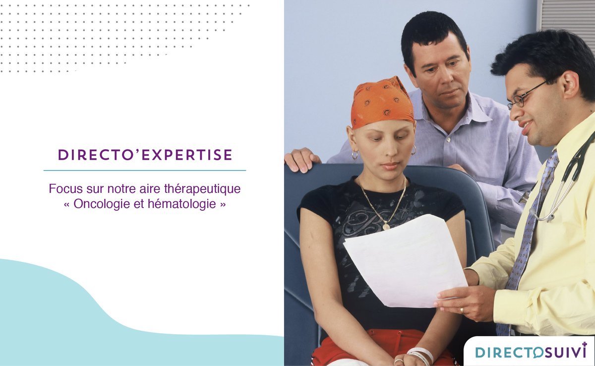 🔍 Focus sur l'oncologie 🔍

DirectoSuivi Oncologie et Hématologie permet :

👉🏼 d’identifier les contre-indications à la cure de traitement
👉🏼 d’anticiper l’apparition des effets indésirables
👉🏼 d’améliorer l’observance
👉🏼 d’éviter des déplacements inutiles pour les patients