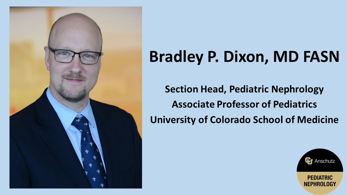 Bradley P. Dixon, MD FASN, has been announced as the next Head of the Section of Pediatric Nephrology at the University of Colorado. We are excited to see his vision for the section advance the research, clinical, teaching, quality, and advocacy pillars of our program. #PedsNeph