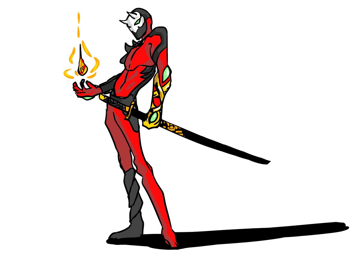 アメコミ風スタイリッシュ全身タイツを描きたくなったので Kenのイラスト