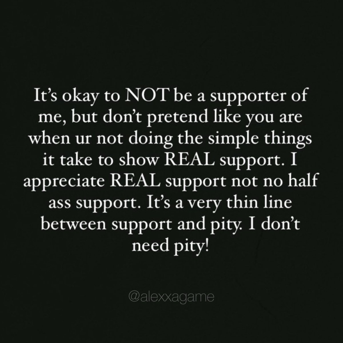 Big up all my REAL supporters. I can tell the ones who genuinely want to see me WIN! #REALnTRUE 🤞🏾