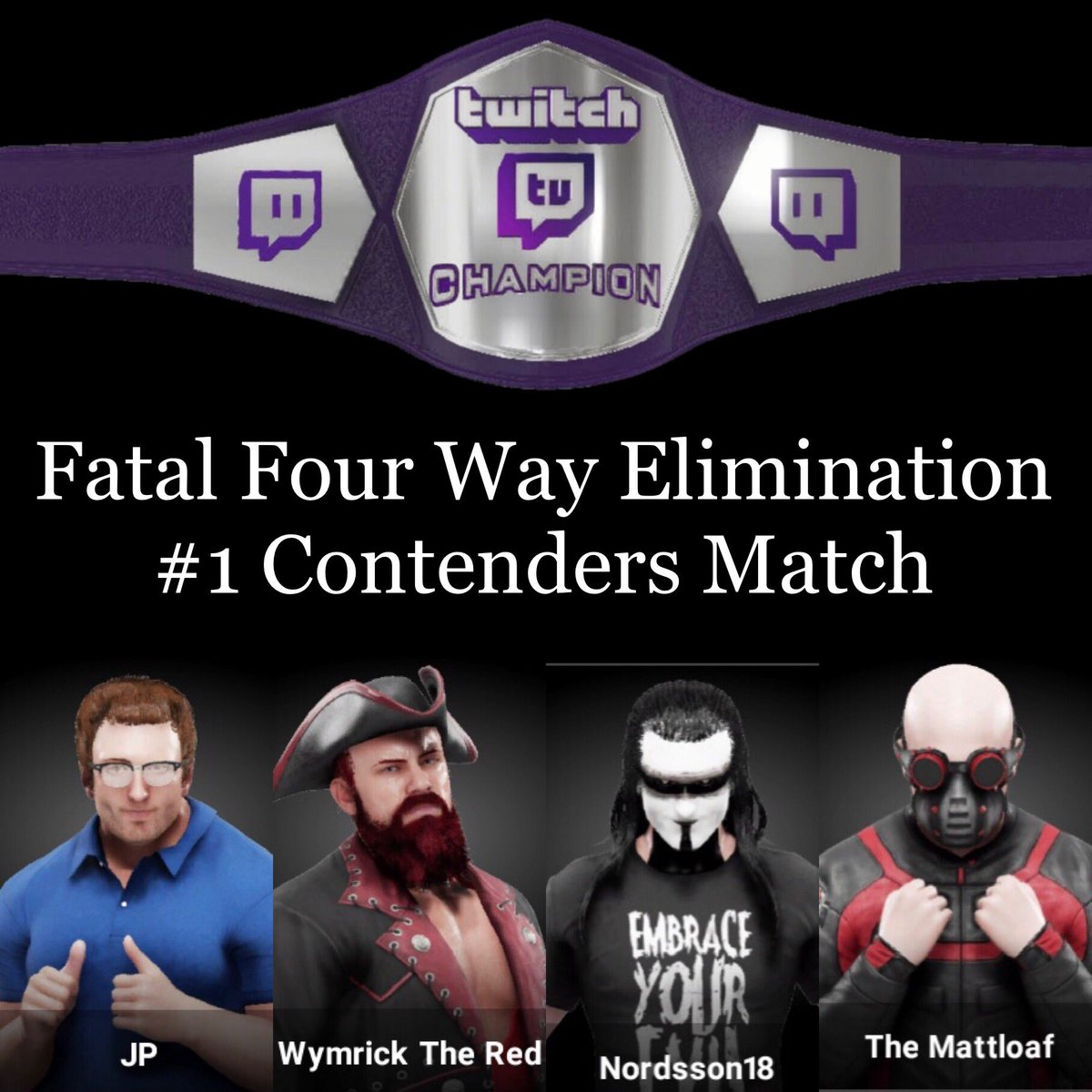 WymrickTheRed's tweet photo. #goinglive at Noon EDT on #twitch for Hempen Jig Championship #Wrestling! It’s our Renown SuperShow! All the titles are on the line today in the final card. Come watch all the action of the squared circle https://t.co/7XIrtFN8co #SupportSmallStreamers #hjcw #gamer #xbox #WWE2K19 https://t.co/VXgezz9qlz