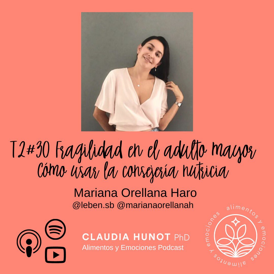 Hablar de la fragilidad en el adulto mayor es un tema prioritario, los invito a escuchar este episodio open.spotify.com/episode/1vchMG…