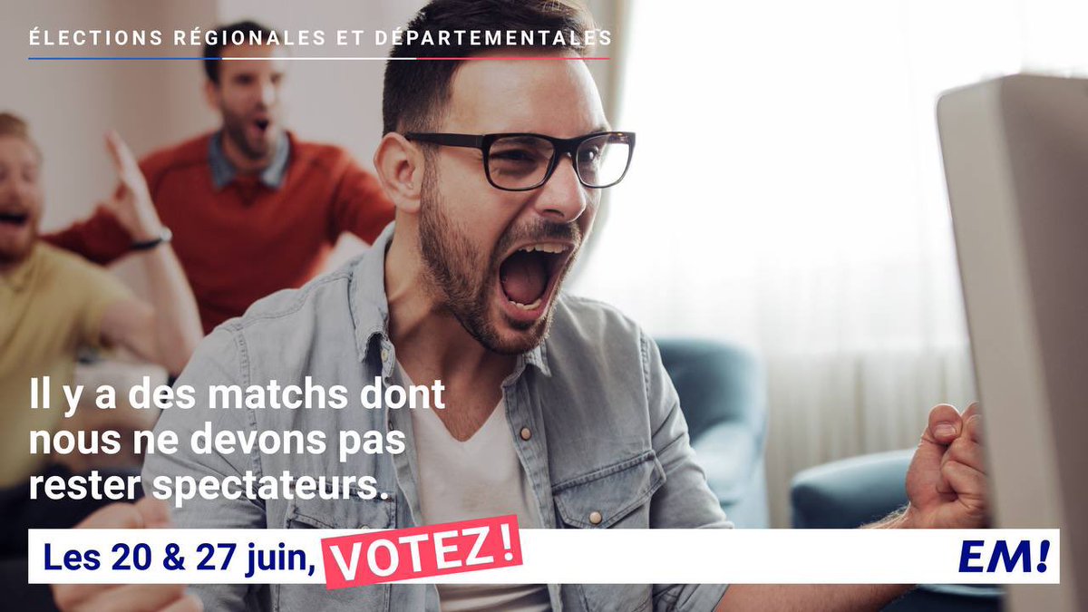 EnMarche95100's tweet photo. L’Euro a commencé comme il se doit pour les bleus! ⚽️

Une compétition aimée de tous les français 🔵⚪️🔴

Ça tombe bien la France ne joue pas dimanche alors allez voter! 🗳

Parce que ça aussi c’est un devoir 💪🏼 https://t.co/BIR4Vt2W84