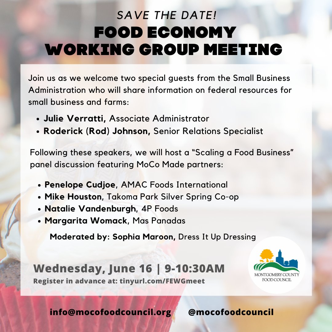 Dress It Up Dressing (@dressitupsalad) on Twitter photo Please join us as we discuss resources for small businesses and host a "Scaling for Food Business" panel in Montgomery County. Tomorrow morning at 9am. <a href="/MoCoFoodCouncil/">MoCoFoodCouncil</a> Please join us as we discuss resources for small businesses and host a "Scaling for Food Business" panel in Montgomery County. Tomorrow morning at 9am. <a href="/MoCoFoodCouncil/">MoCoFoodCouncil</a>