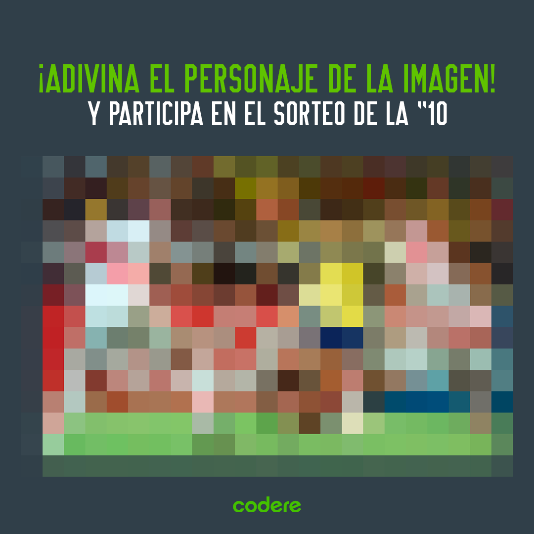 CodereCO's tweet photo. ¡Adivina el personaje de la imagen! 🇨🇴🤔😅🤓

*Sigue a Codereco
*Usa el hashtag #RetoCodere y escribe el nombre que consideres 
*Dale RT a este tweet
*Etiqueta 3 amigos  

*El que acierte gana la camiseta (si varios aciertan se hace sorteo)
*Se darán pistas por cada 5 retweets https://t.co/dLhCQuxBu0