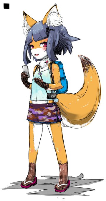 キツネくんと連絡先交換 