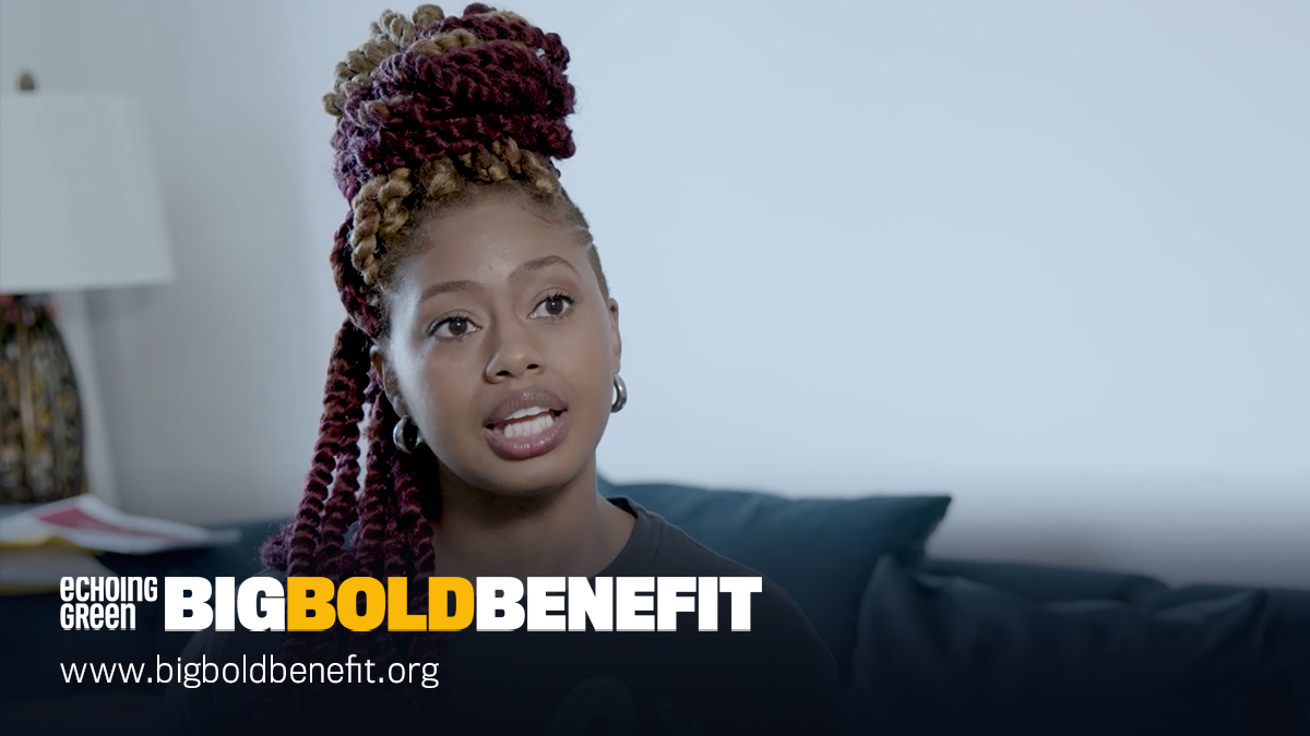 Live now at our #BigBoldBenefit is #EGFellow <a href="/AteiraGriffin/">Ateira Griffin</a>, sharing her story and insights on <a href="/buildmdbond/">BOND: Building Our Nation's Daughters</a>'s powerful two-generation programming model to strengthen wellness &amp; increase the economic mobility of Black single mothers and daughters. Tune in: bigboldbenefit.org