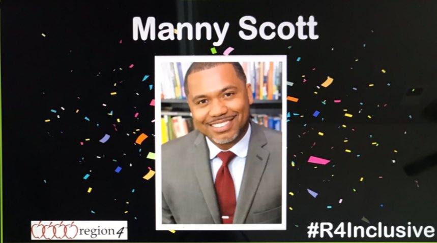 S_Rod33's tweet photo. Strong 💪🏼 opening keynote speaker @ManuelScott Teachers be your students biggest cheerleader by becoming a student of your students. @AliefISD @KennedyCougs @R4Inclusive #AliefLeads #BeTheStudent #Cheerleader #SaltBringsTheThirst #StudentsNeedToHeal #CougsLevelUp #LeadWithLove https://t.co/FwXHzF4fgk