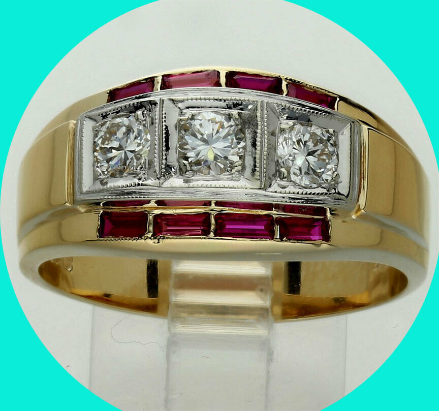 adinajewelers's tweet image. Majestic men's 1.15CT VS diamond and ruby ring set in 14K and featuring 3 - 1/4CT round brilliant diamonds -- perfect for dad! Size 12 3/4 but we can resize it. At such an amazing price, why pay retail? #mensrubyring #mensring  #fathersday #adinajewelers ow.ly/hMQz30rKUL6
