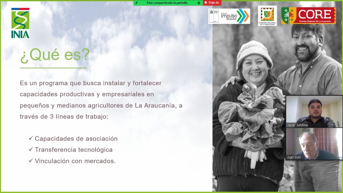 Javier Saldivia, profesional del programa frutícola INIA-GORE "Inserción en los mercados" se reunió con el empresario Juan Sutil de Frutícola Olmué con el fin  de analizar y proyectar posibilidades de trabajo conjunto para los beneficiarios del programa <a href="/iniachile/">INIA Chile</a> <a href="/MinagriAraucan/">Seremi de Agricultura Región de La Araucanía</a>