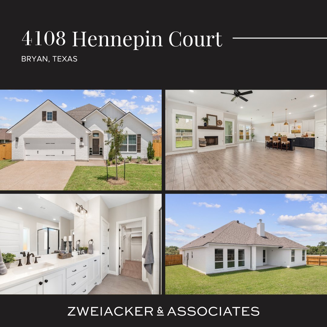 Custom 4 bedroom, 3 bathroom home in the Oakmont subdivision of Bryan
​​​Learn More: bit.ly/35myHbp
​
​#ZARealEstate #CollegeStationHomes