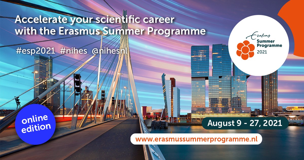 A range of high-quality short courses is offered at the Erasmus Summer Program this year. Together with Dr Ghanbari, we will be offering a 1-week course on genetic epidemiology. For more information, please check erasmussummerprogramme.nl <a href="/NIHESnl/">NIHES</a> #ESP2021