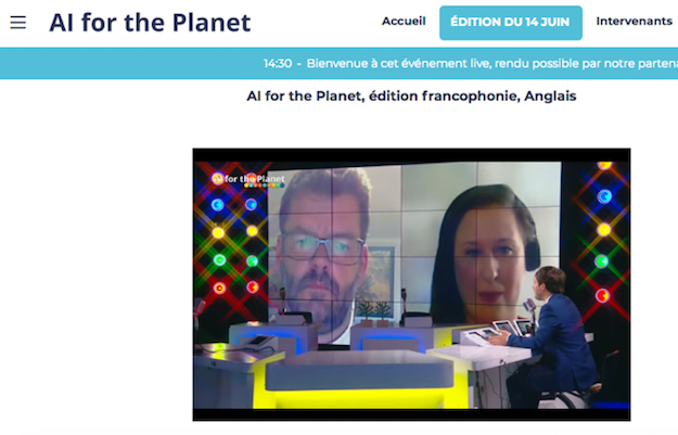 ccentricity's tweet photo. #AIfortheplanet outstanding interventions of David Jensen from @UNEP and @SashaRubel from @UNESCO for a multi-stakeholder bottom up approach to set the pace for #ClimateAction leveraging #AI transformation https://t.co/IhmEz0DTuu