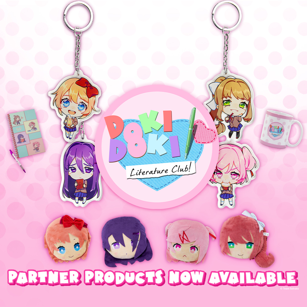 Team Salvato on X: Sayori, Yuri, Natsuki, and Monika are now available as  Nendoroid Pins via @GoodSmile_US! / X