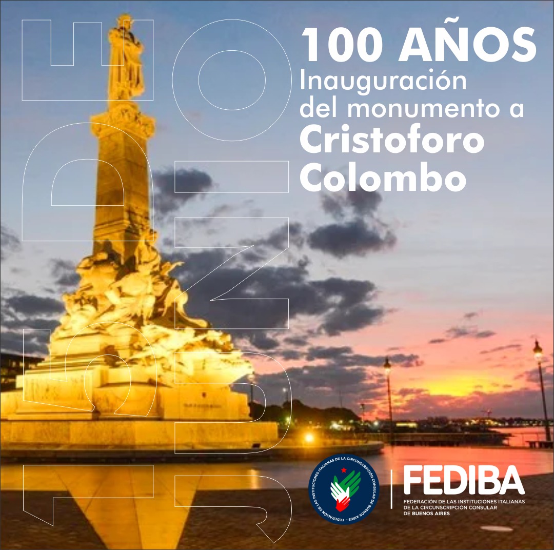 FEDIBA2013's tweet photo. ✅ Hoy, hace 100 años fue declarado feriado nacional por decreto del Pte. H. Yrigoyen. Se inauguraba el lugar que recordaría a las futuras generaciones el tributo de la colectividad 🇮🇹 al pueblo 🇦🇷 en agradecimiento por recibirlos y la celebración de la revolución de Mayo de 1810 https://t.co/SvChhDw4FV