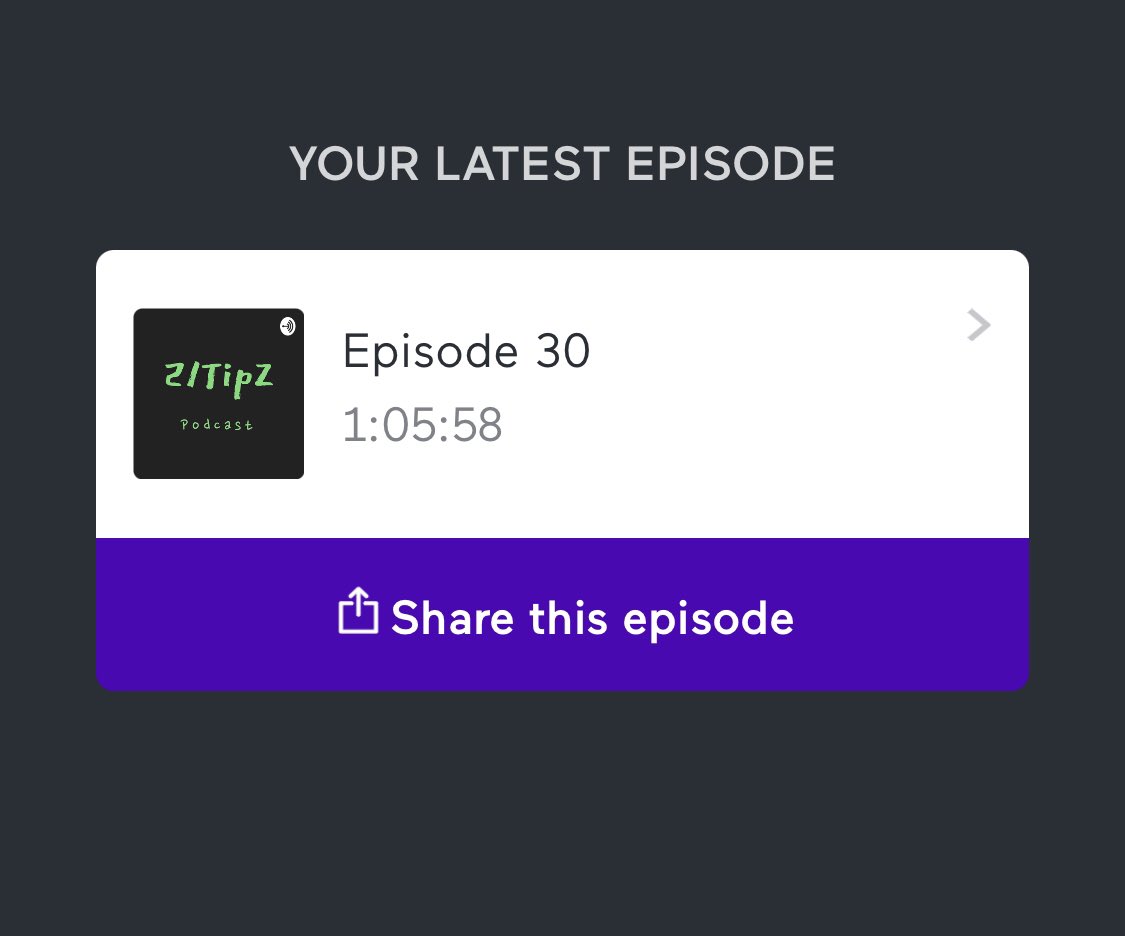 21TipZ's tweet photo. New episode out now link in bio #21tipzpodcast https://t.co/FbwtIvq2Sh