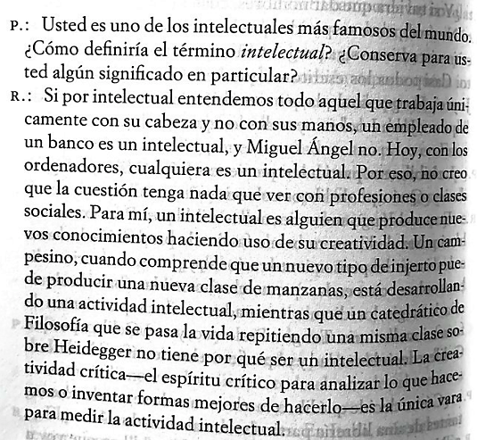 literlandweb1's tweet photo. ¿Qué es un intelectual? Le preguntaron a Umberto Eco. https://t.co/m1ZfMjoLre