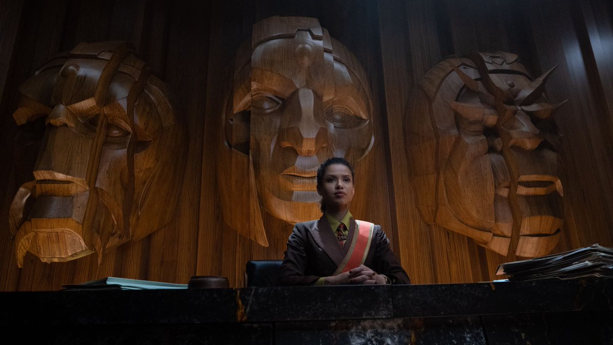 RealCanonPod's tweet image. Ravonna Renslayer, played by Gugu Mbatha-Raw in Disney+'s Loki, has had a few different...looks as a judge for the TVA throughout the Marvel Universe. Personally, we like the sash and tie.